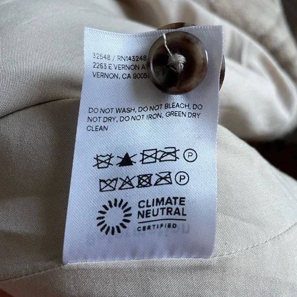 Reformation Plaid Tan Coat - Picture 9 of 14